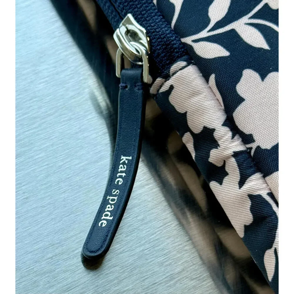 Kate Spade Black & White Floral Padded Laptop Case Sleeve